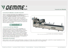 Tablet Screenshot of macchinealluminio.oemmespa.com